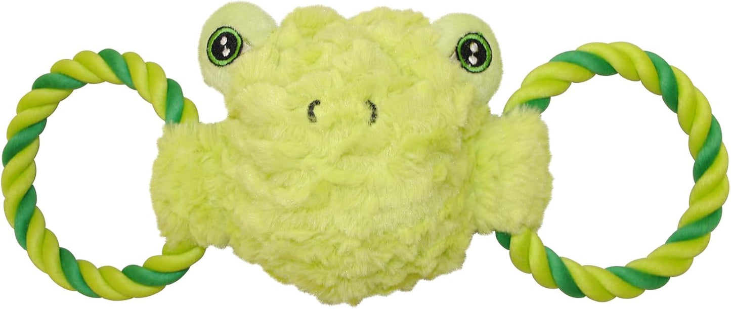 Jolly Pets Jolly Tug-a-Mal Frog Tug/Squeak Toy, Large