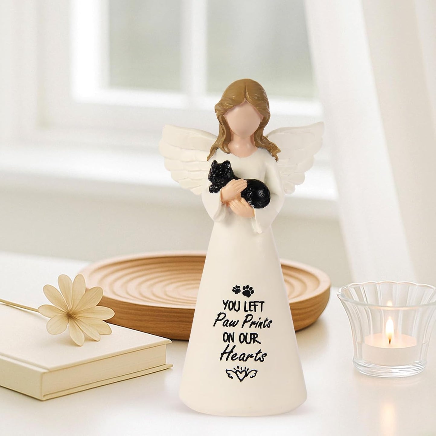 Cat Memorial Gifts for Loss of Cat - Sympathy Gift for Cat Lovers, Pet Memorial Keepsake for Grieving Cat Owners, Remembrance Gifts for Loss of Pet (Black Cat)