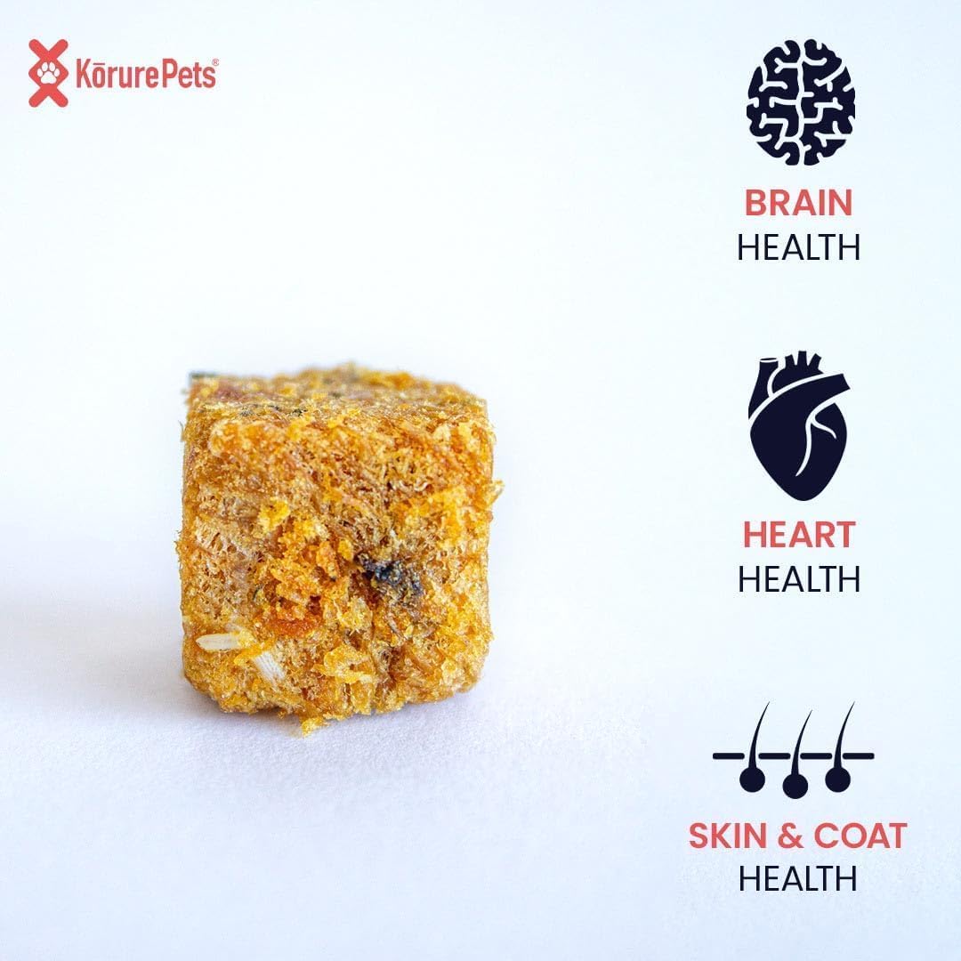 Freeze Dried Salmon Cat Treats 100% Natural New Zealand King Salmon Grain-Free Cat Essentials, High in Omega-3 Fatty Acids for Healthy Skin & Coat Cat Enrichment, Freeze Dried Cat Treats