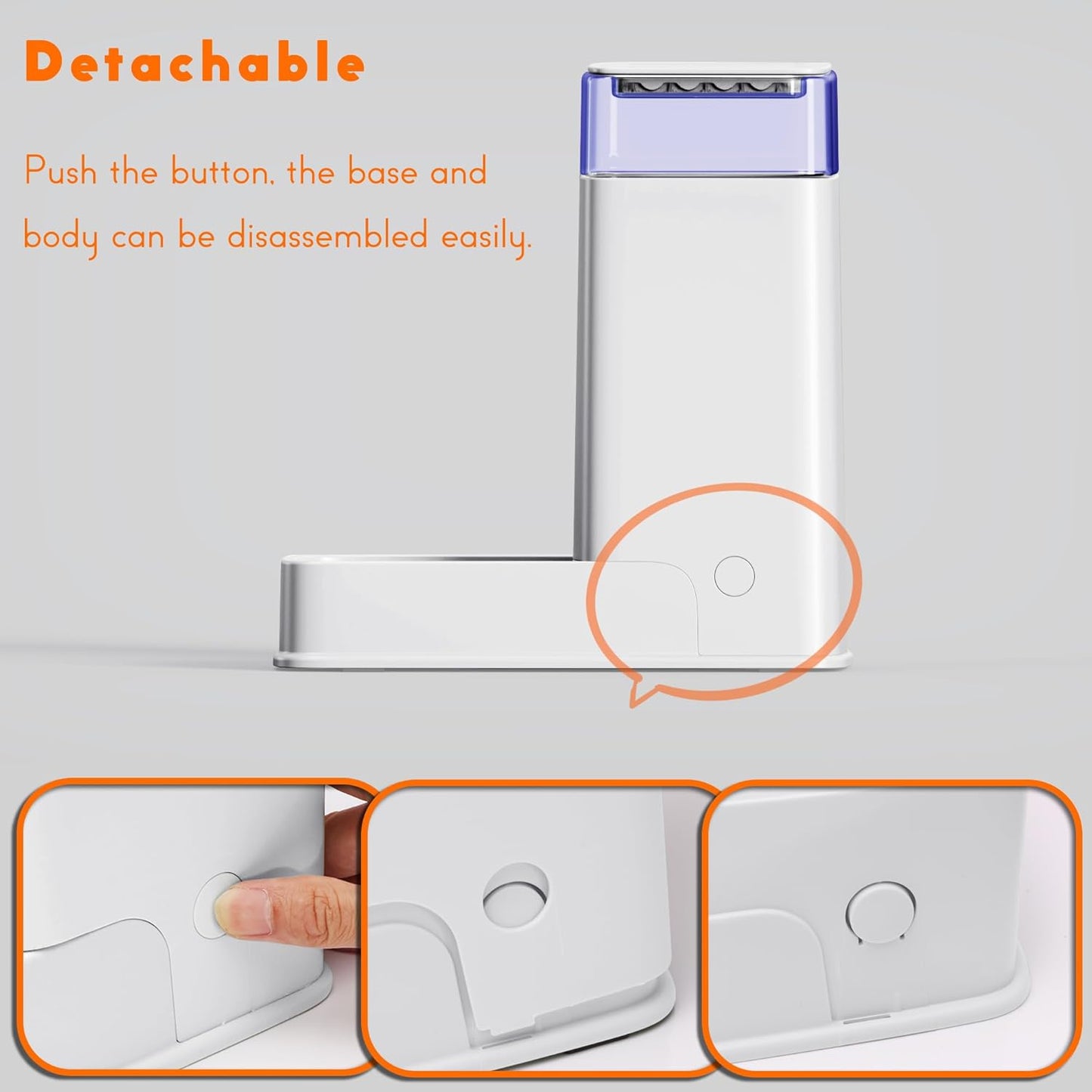 Cat Food Dispenser and Cat Water Dispenser Set with Stainless Steel Bowls Gravity Dog Feeder for Small Medium Big Cat Dog Pet Puppy Kitten, 1 Gallon x 2