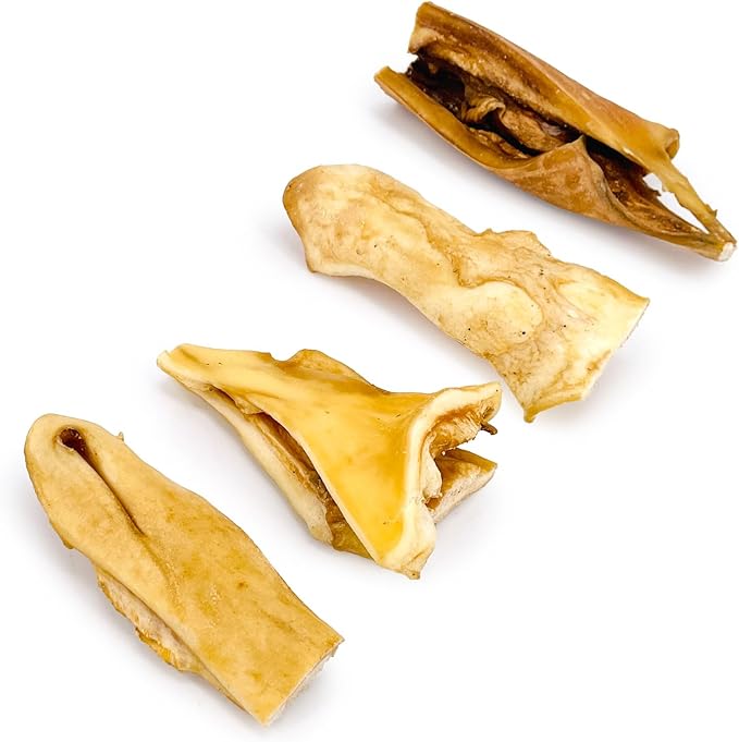 ValueBull Beef Cheek Slices, Long Lasting Dog Chews, Varied Sizes, Shapes, & Colors, 5 Pound Bulk Pack - Long Lasting Dog Chews, Rich in Collagen, Single Ingredient, Cleans Teeth