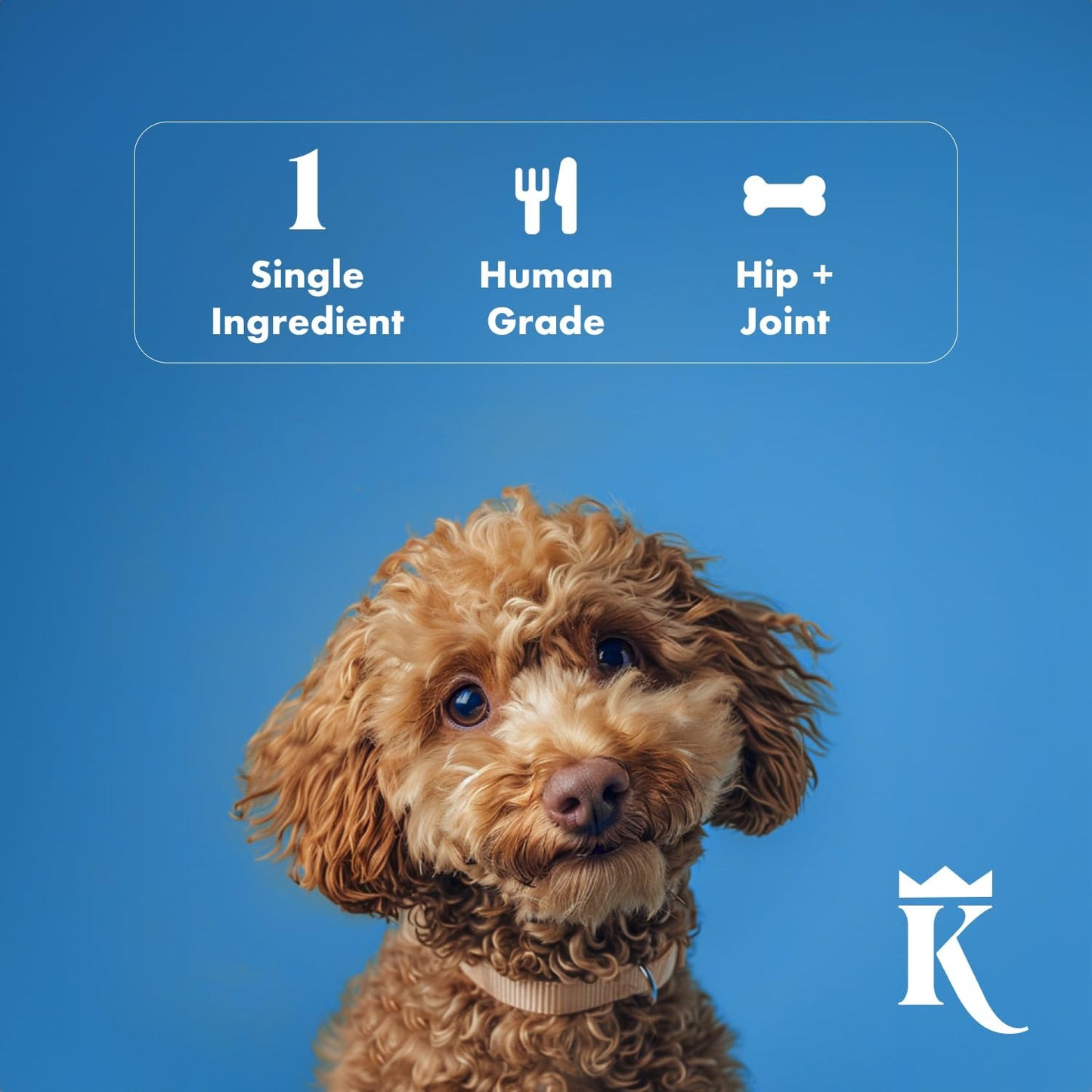 King Lou Chicken Treats – Whole Dehydrated Chicken Feet Chews – Protein-Rich Collagen Chews for Dogs – Single Ingredient Crunchy Treats – 120 Count