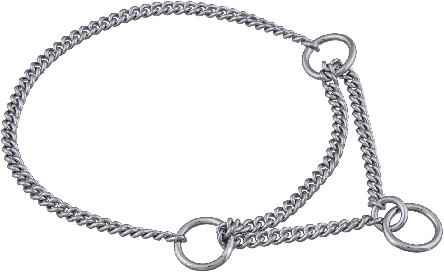 Alvalley Martingale Collar for Dogs - Show Chain Dog Collar - Made of Brass - Safe, Easy to Handle - Suitable for Showing, Training, and Walking - Perfect for Small, Medium, and Large Pets