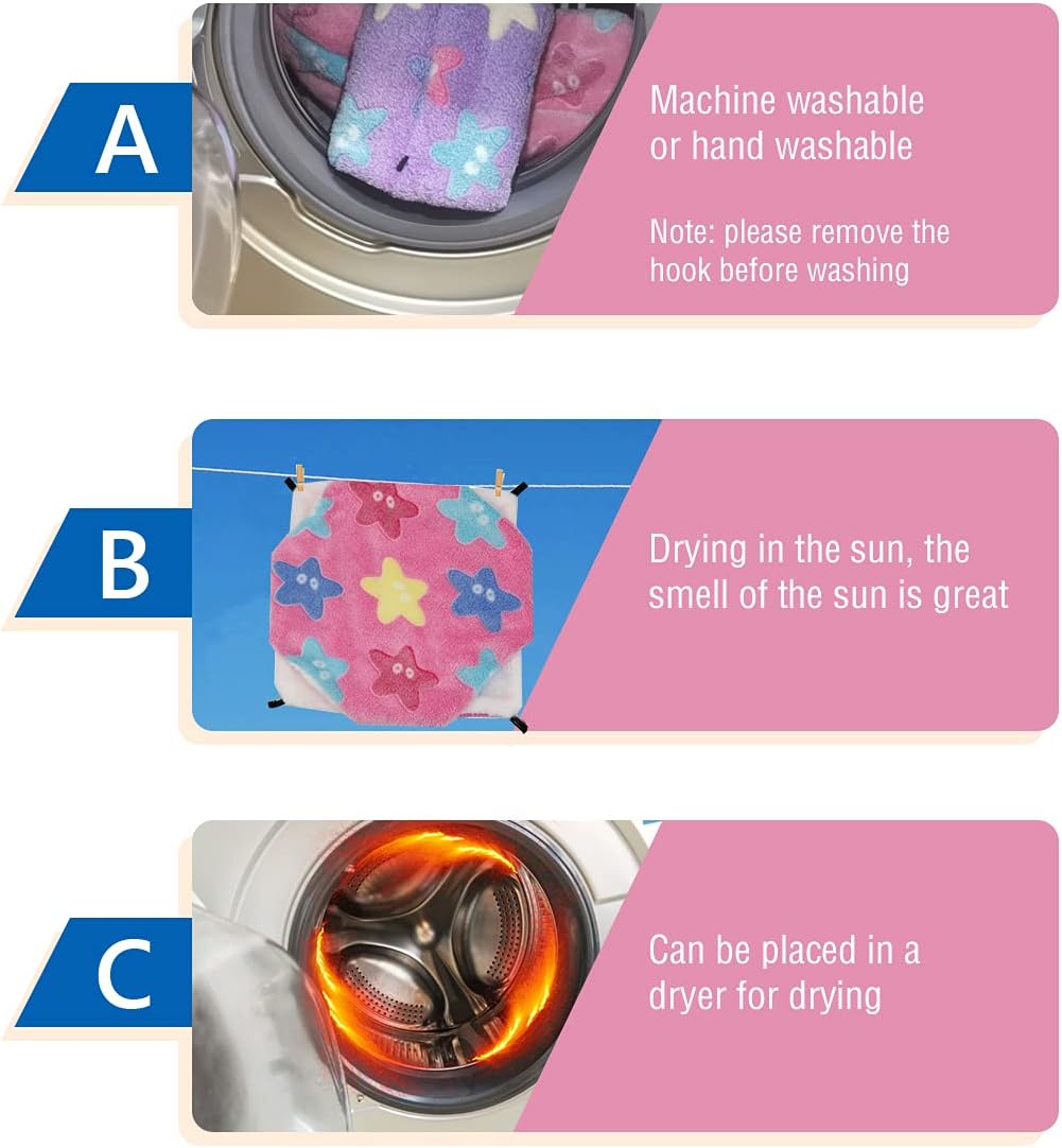 LEFTSTARER Guinea Pig Ferret Rat Hammock Toy Small Animal Cage Accessories Hideout Tunnel & Bunkbed Hammock for Rat Ferret Guinea Pig Hamster Sugar Glider Chinchilla