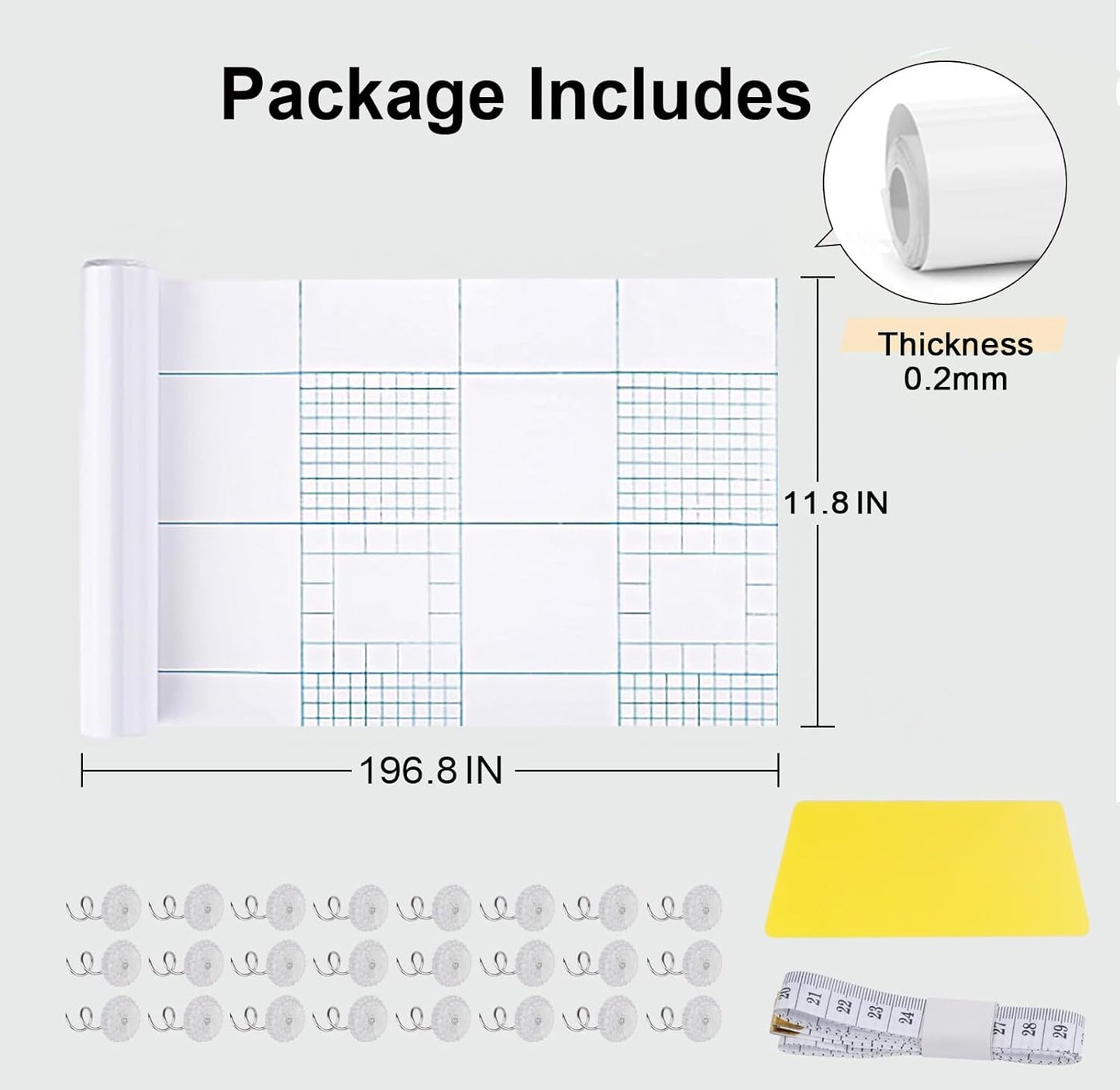 CONLI Anti Cat Scratch Furniture Protector,196.8x11.8 inch Large Roll,Thicken Viny One Side Adhesive Tape,No Residue, Suitable for Fabric Sofa Corner Protectors,Doors,Cabinet Corners,Bed Edge