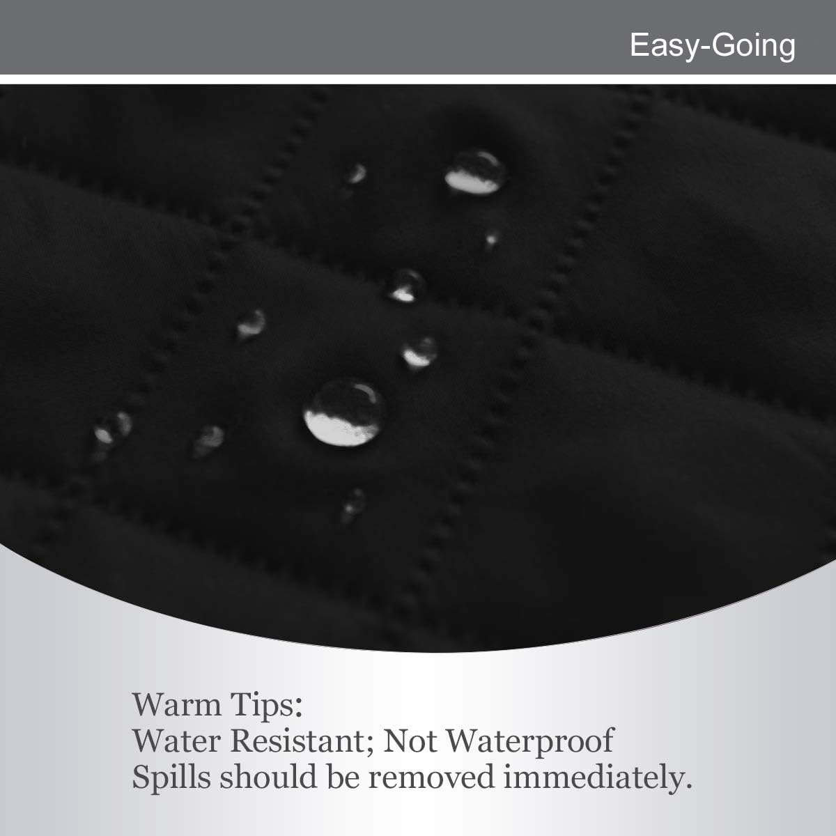 Easy-Going Recliner Chair Slipcover Reversible Sofa Cover Water Resistant Couch Cover Furniture Protector with Elastic Straps for Pets Dog (Recliner, Black/Black)