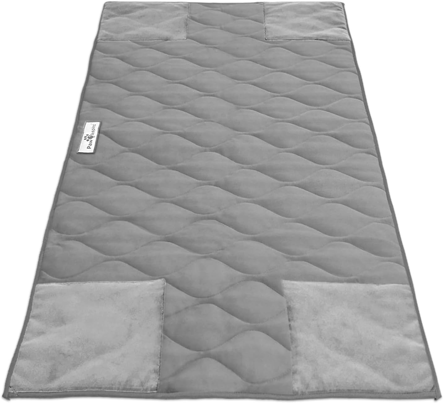 Paw Inspired PopCorner Guinea Pig Cage Liners | Washable Fleece Bedding or Pet Bed Mat for Small Animals | Super Absorbent Pee Pad with Reinforced Corners and Waterproof Bottom (Midwest, Gray)
