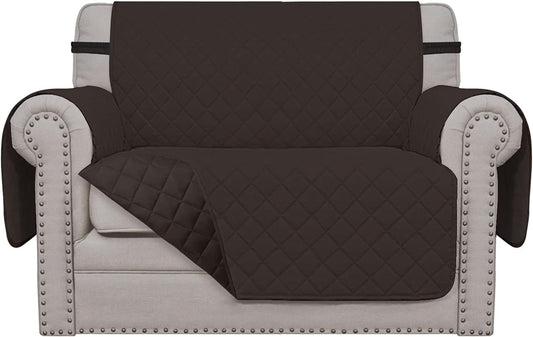 Easy-Going Oversized Chair Sofa Slipcover Reversible Sofa Cover Water Resistant Couch Cover Furniture Protector Cover with Elastic Straps for Pets Dog (Oversized Chair, Chocolate/Chocolate)