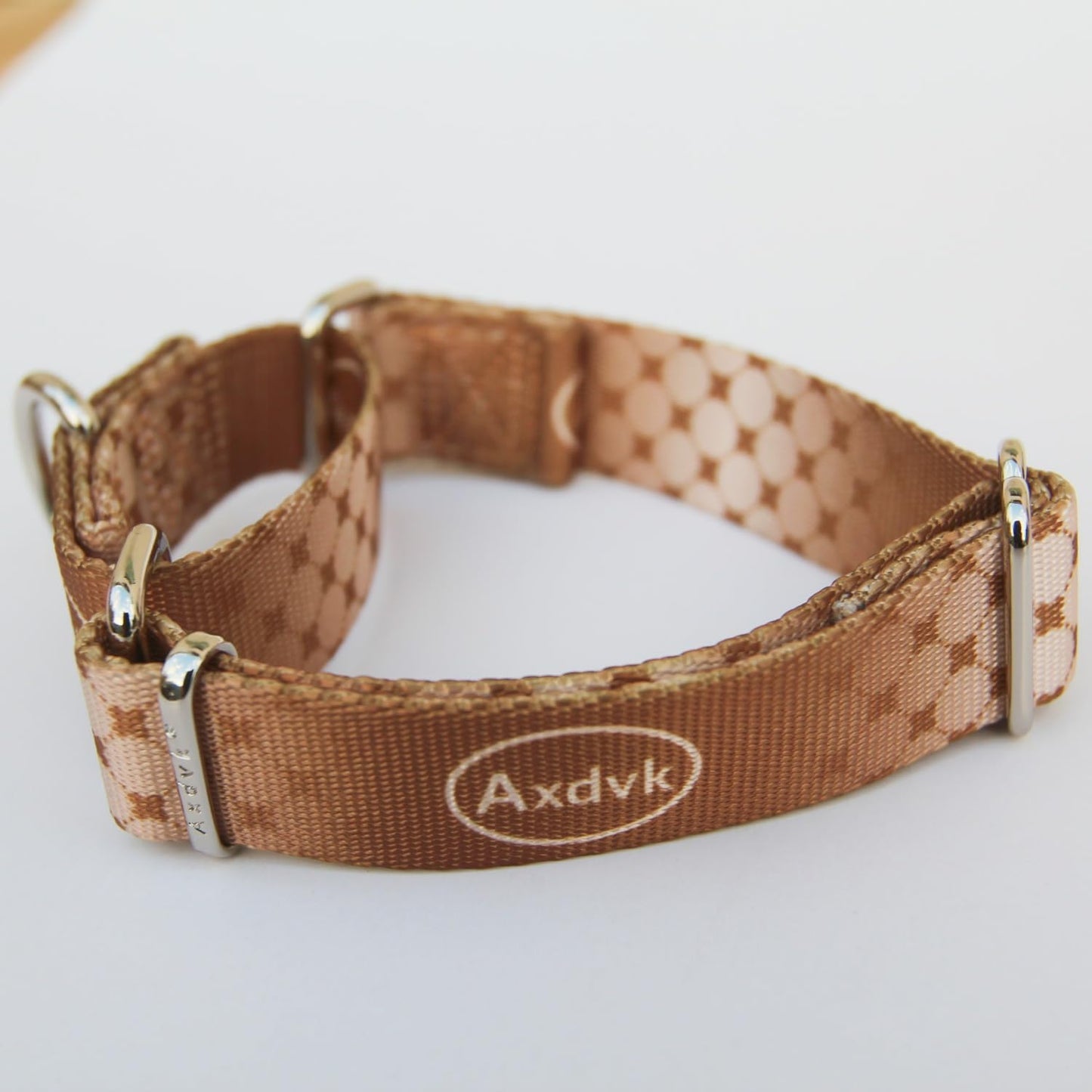 Martingale Dog Collar Colorful Gradient Fashionable - Anti-Escape Soft Durable Pets Collar for Walking Training Outdoor Daily Use -Medium, Cowboy Brown