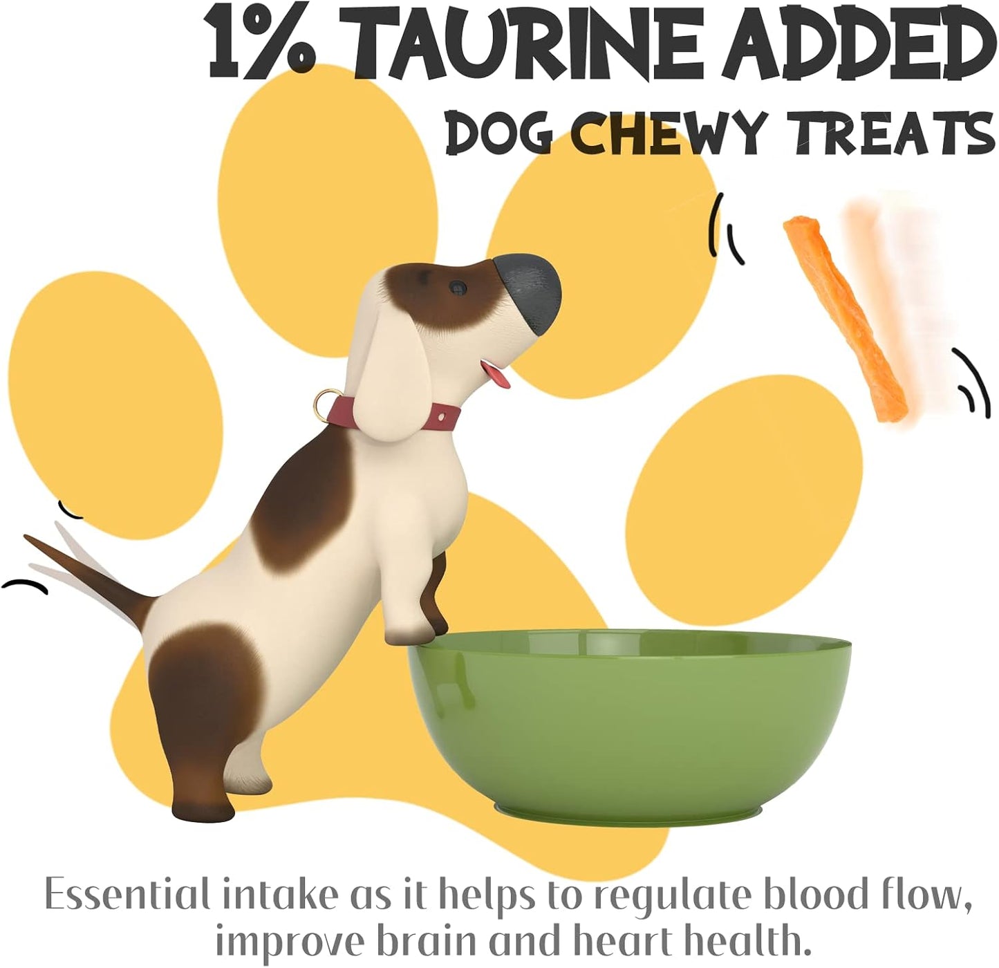 ASMPET Dog Treats Chews, Sweet Potato Strips, Gluten & Grain Free Dog Snacks for Training Rewards 10.6 oz