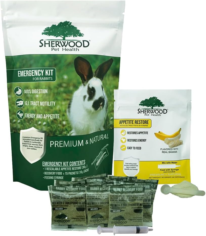 Sherwood Pet Health Rabbit Emergency kit and Bulk Recovery Food (Small kit)