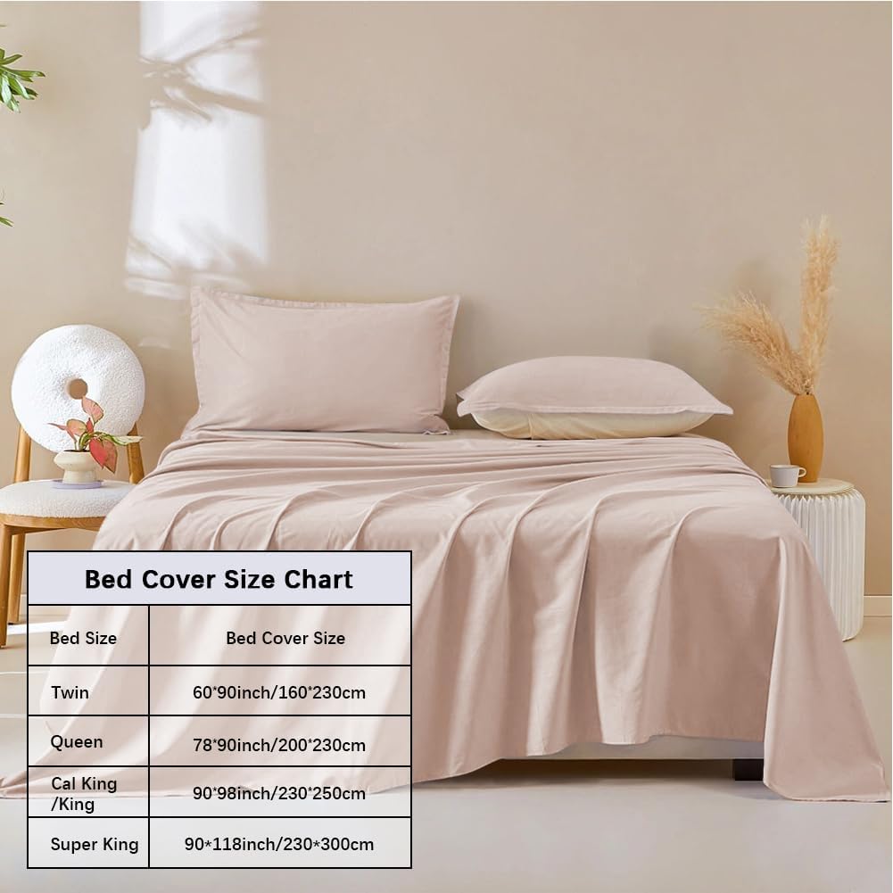 DUJUIKE Waterproof Bed Cover for Dog and Cats,Pet Hair Resistant Bed Sheet Cover, Protective Bed Liner Cover with 100% Waterproof Breathable Thin Fabric (Queen 78 * 90 inch, Camel)