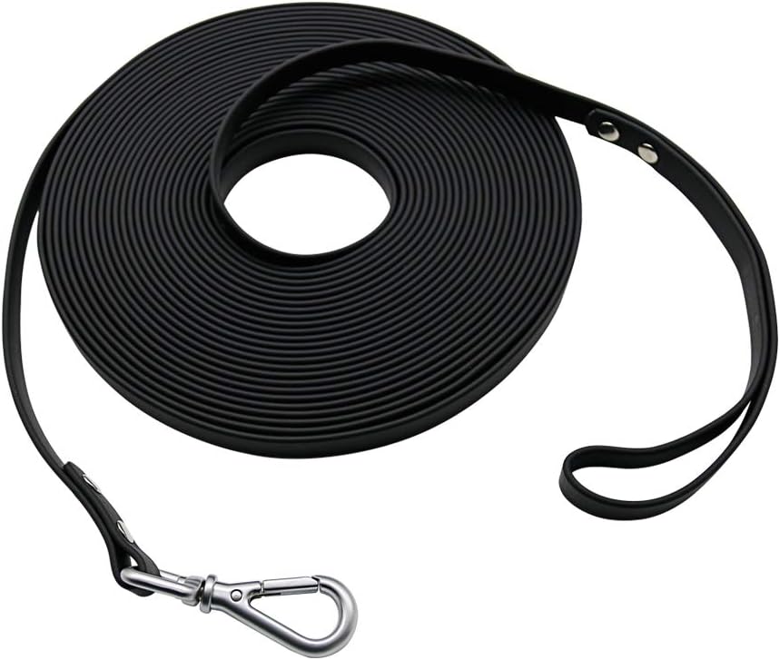 Long Dog Leash Waterproof Recall Training Lead Outdoor Long Line Great for Training, Beach, Play, Camping, or Backyard