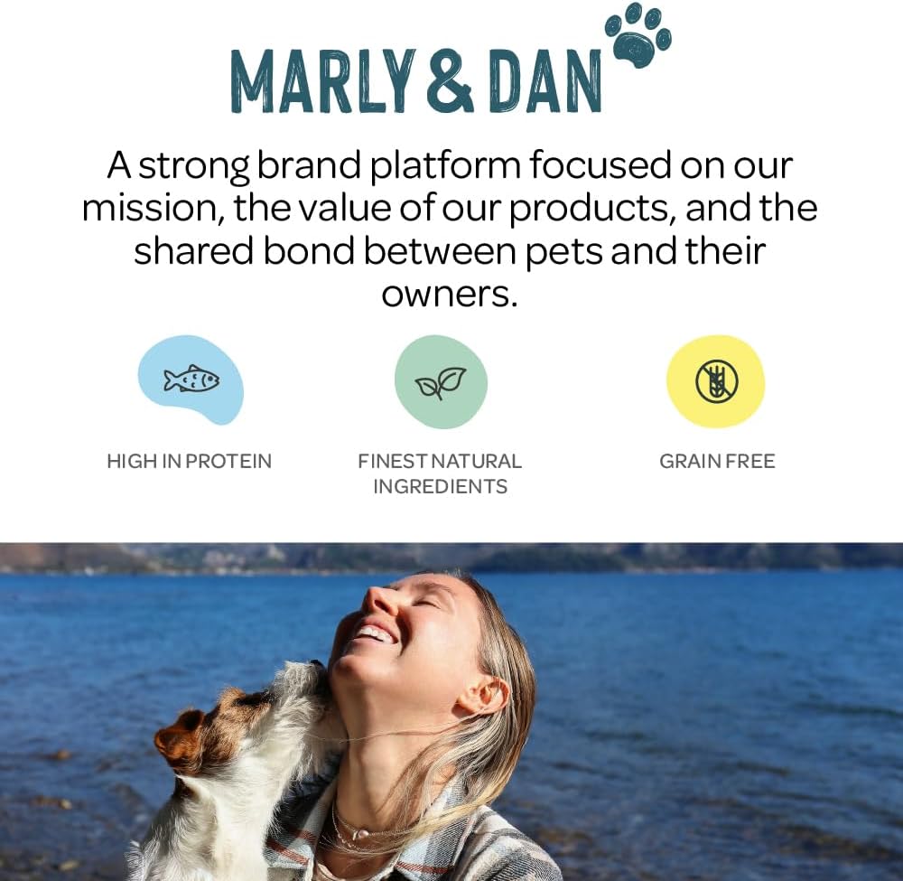 Marly & Dan Healthy & Functional Salmon Treats for Cats, Purrfectly Tasty Calm Recipe