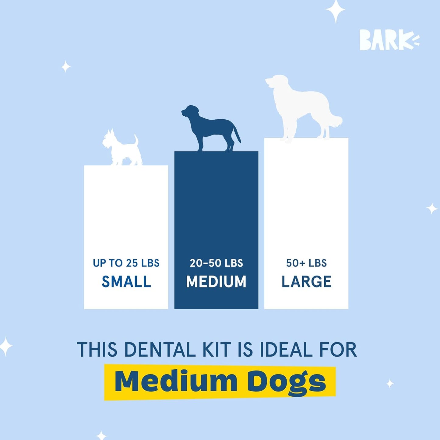 Barkbox Bright Durable Dental Kit, 15 Chew Sticks & Toothpaste - Medium Breeds (Berry Mint Flavored)