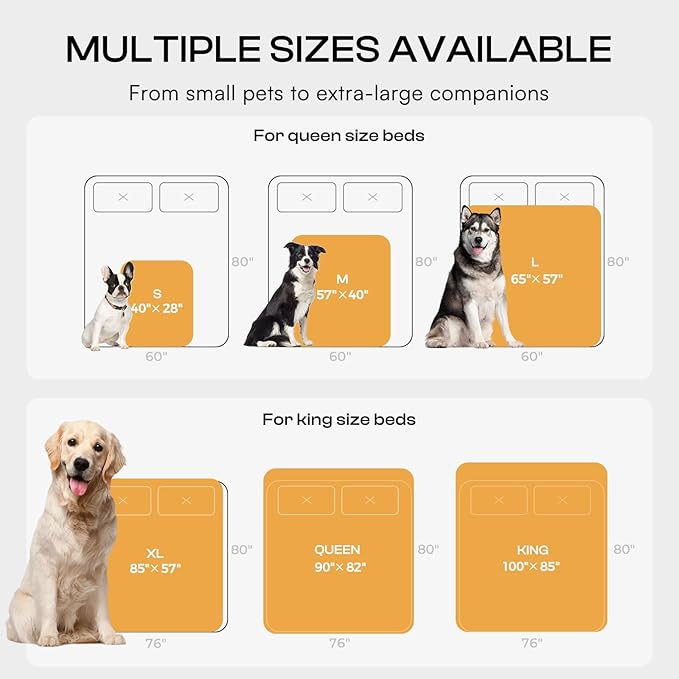 Waterproof Pet Blanket, Liquid Pee Proof Dog Blankets for Sofa Bed Couch, Reversible Sherpa Fleece Furniture Protector Cover for Small Medium Large Dogs Cats,Khaki Large（65" x 57"）