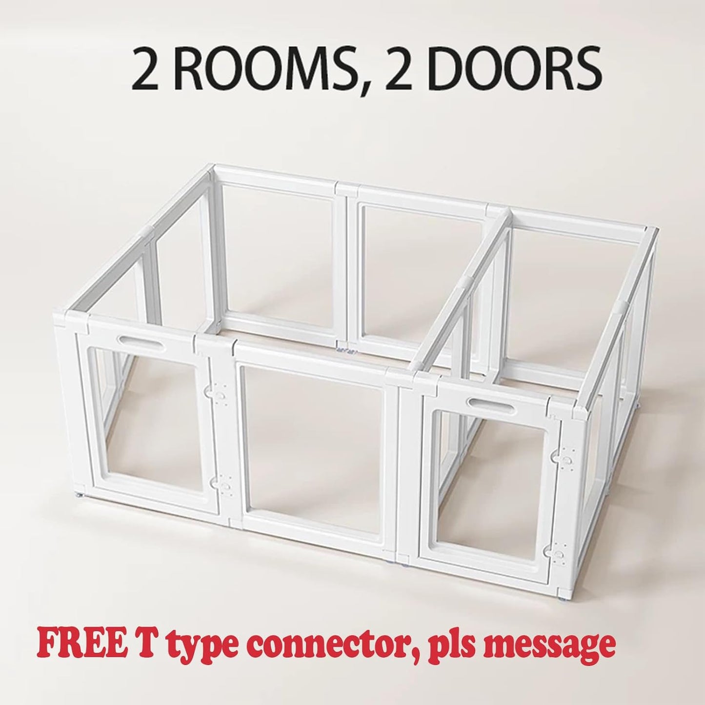 Clear Acrylic Dog Playpen Indoor, Easy Assemble Clear Pen for Pet Puppy Pig, 【𝐅𝐑𝐄𝐄 𝐓 𝐭𝐲𝐩𝐞 𝐩𝐢𝐞𝐜𝐞-𝐂𝐮𝐬𝐭𝐨𝐦𝐞𝐫 𝐬𝐞𝐫𝐯𝐢𝐜𝐞】 Sturdy & Easy Cleaning Dog Fence (23.6" H, Door+Panel)