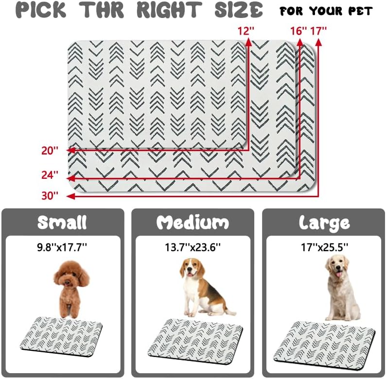 Dog Food Mats for Floors Waterproof, Dog Cat Water Bowl Mats Pet Feeding Absorbent Mat Dog Cat Pet Placemats for Food and Water 24 * 32 inch