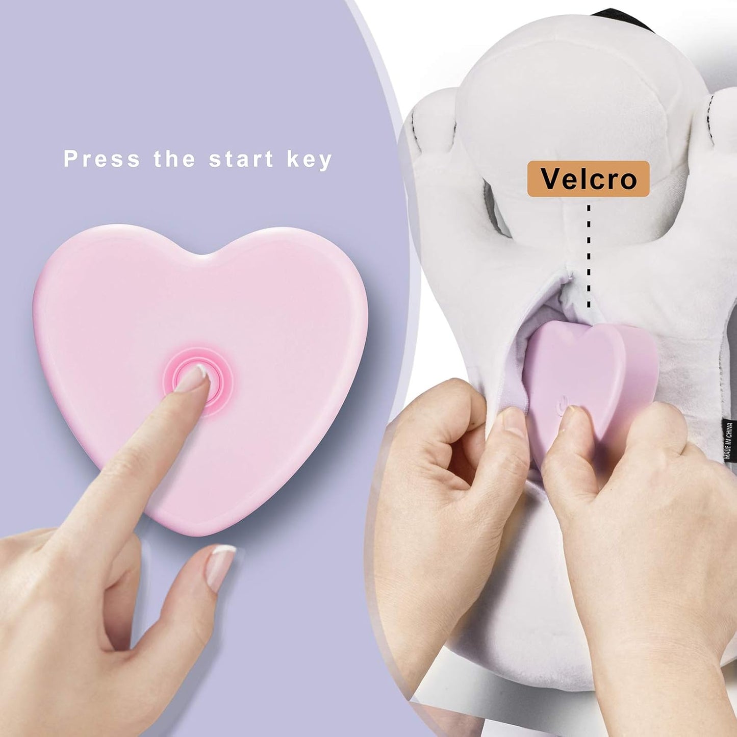 Heartbeat Dog Toy Puppy Toy Dog Anxiety Toy to Separate Relief for Pet Cuddle Soother Comfort Calming Create Training Sleep Aid Behavioral Aid Heartbeat Stuffed Animal, Grey