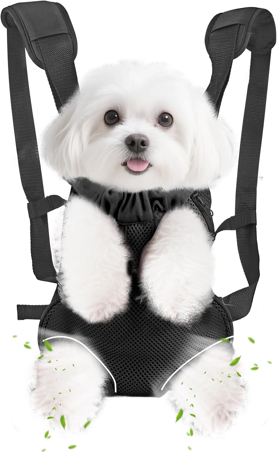 Inspack Dog Cat Backpack Carrier, Carrier Backpacks for Small Medium Dogs, Pet Dog Front Chest Carriers Backpack, Puppy Carrier Sling Backpack, Holder Papoose for Baby Cat Body【Small Size】