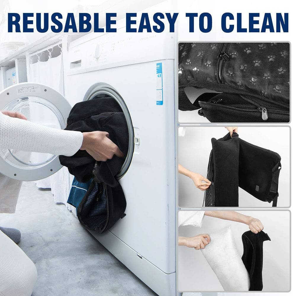 Dog Car Seat Pet Booster Seat Pet Travel Safety Car Seat,The Dog seat Made of Materials is Safe and Comfortable, and can be Disassembled for Easy Cleaning (Off White)