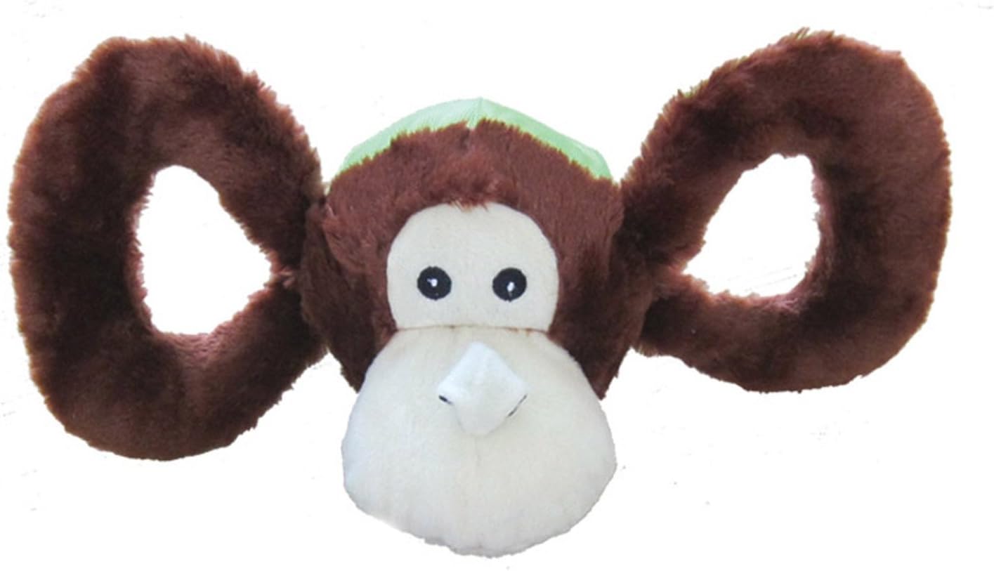 Jolly Pets Jolly Tug-a-Mal Monkey Tug/Squeak Toy, Large