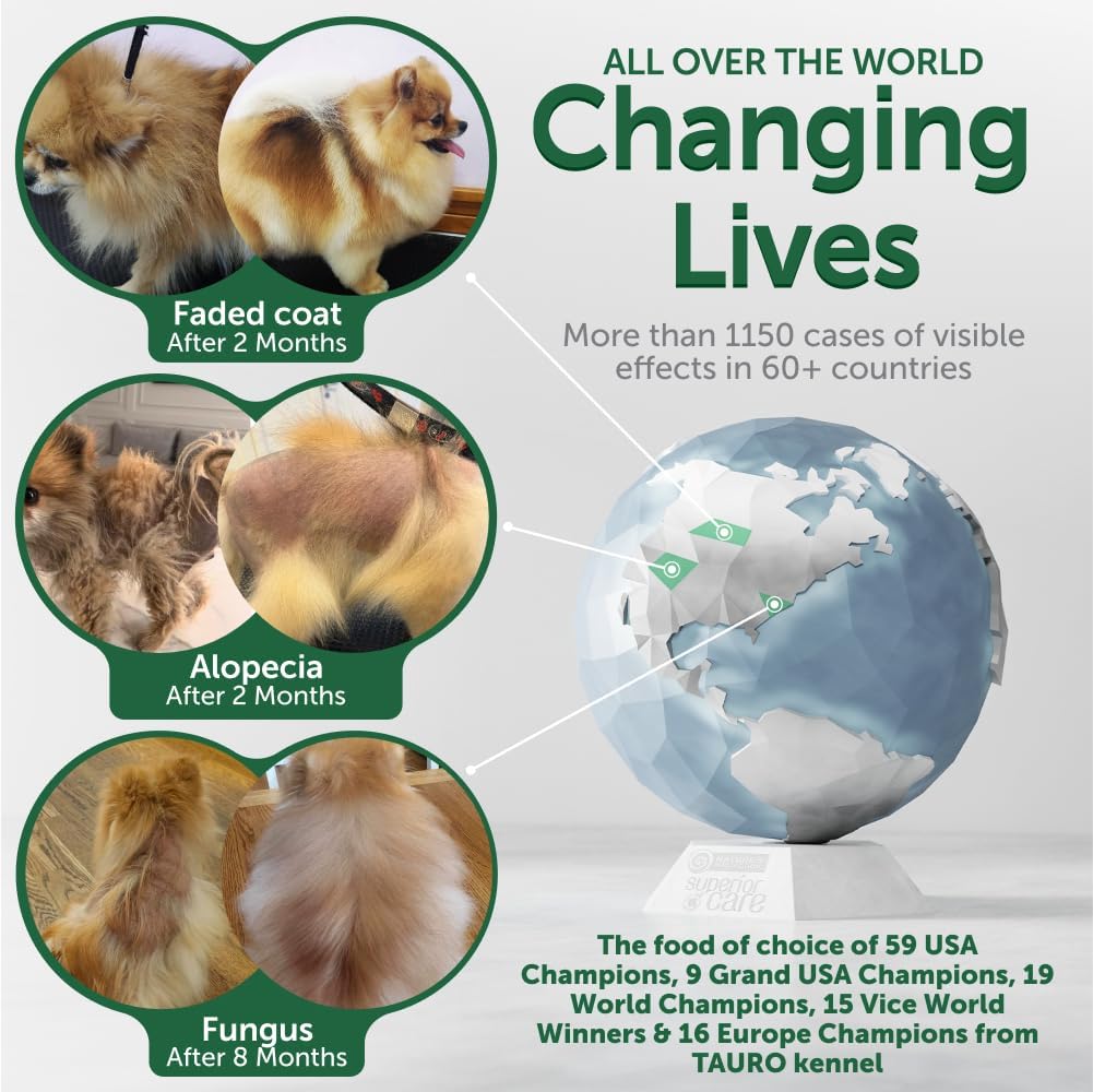 Nature's Protection Grain Free Dry Puppy Food for Small Breed - High Protein & Tear Stain Formula - Small Dog Food Kibble for Red Fur Puppies (Superior Care - Salmon, 22 lb)