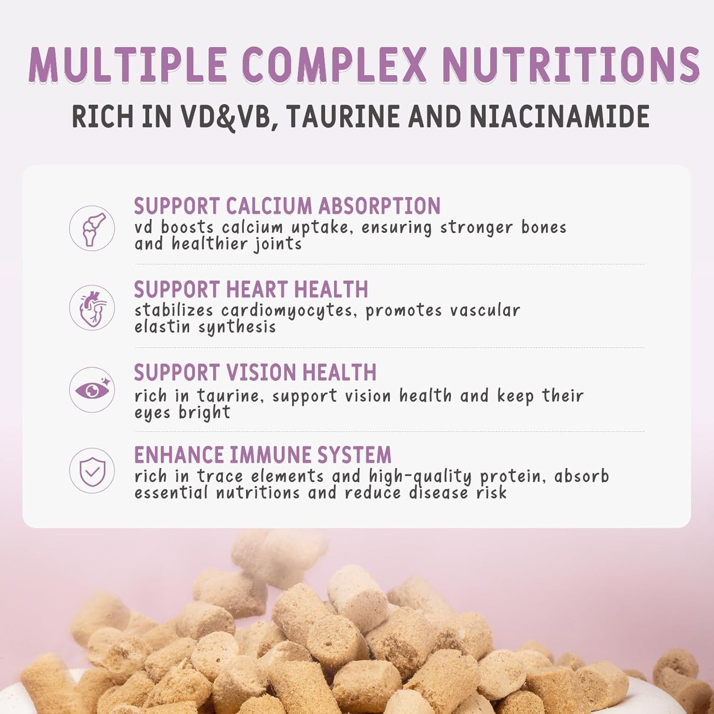 Freeze Dried Chicken & Cod Treats for Cats & Dogs, Premium Quality High Protein Training Treats, Grain Free, Gluten Free, Filler Free, Supports Eye, Skin & Coat Health