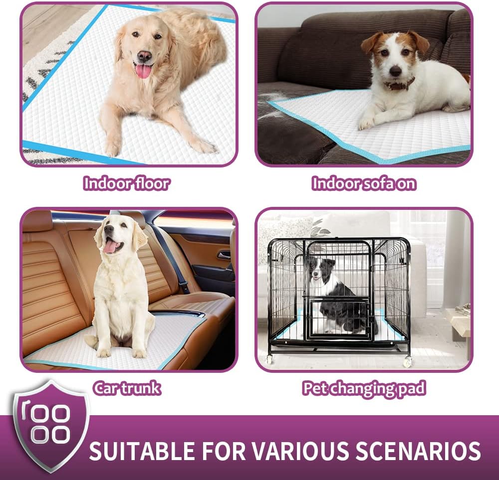 IMMCUTE Dog Pee Pads Extra Large, 30 x 36, 30 Ct, XXL Puppy Pads, Pee Pads for Dogs, Super Absorbent & Leak-Proof Pee Pads, Disposable Potty Pads for Dogs | Puppies | Doggie | Cats | Rabbits