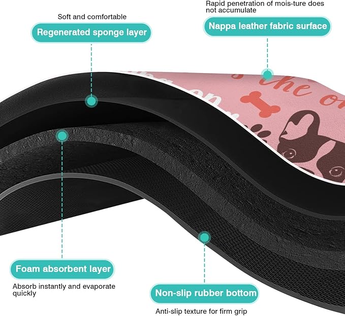 Pet Feeding Mat for Floors Waterproof Dog Mat for Food and Water Absorbent Quick Dry Non Slip mat for Cat Bowls