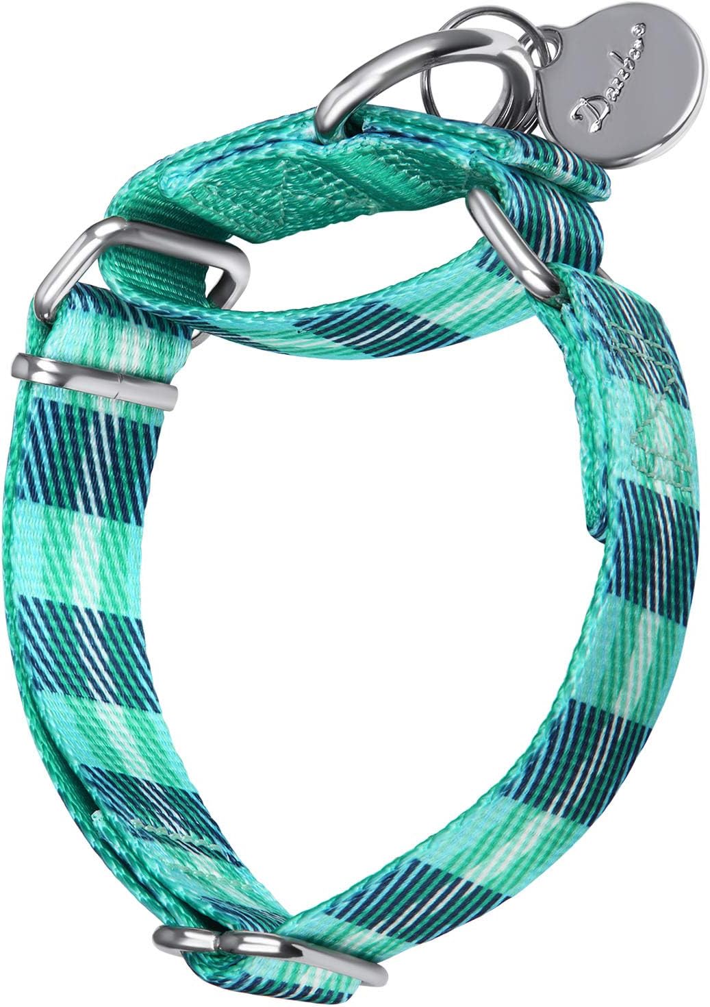 Martingale Collar Dog Collar No Pull Pet Collar Heavy Duty Dog Martingale Collars Silky Soft with Unique Geometric Pattern for Medium and Large Dogs (Large, 1 Inch Wide, Twill Pattern)
