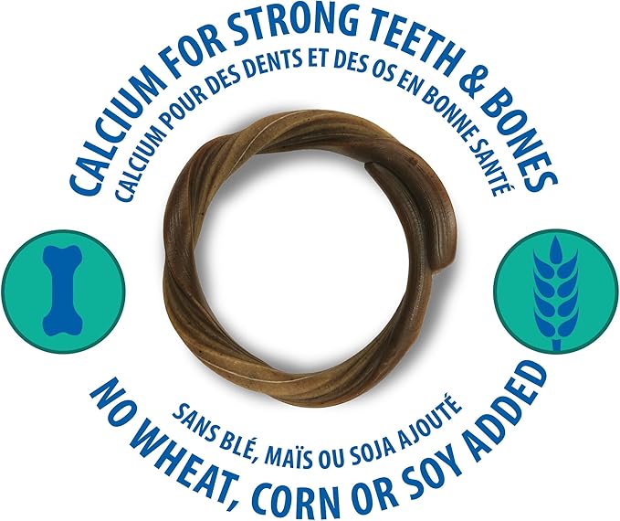 N-Bone Puppy Teething Rings Salmon Flavor Dog Treat, 3 Count Bag, 3.6-oz