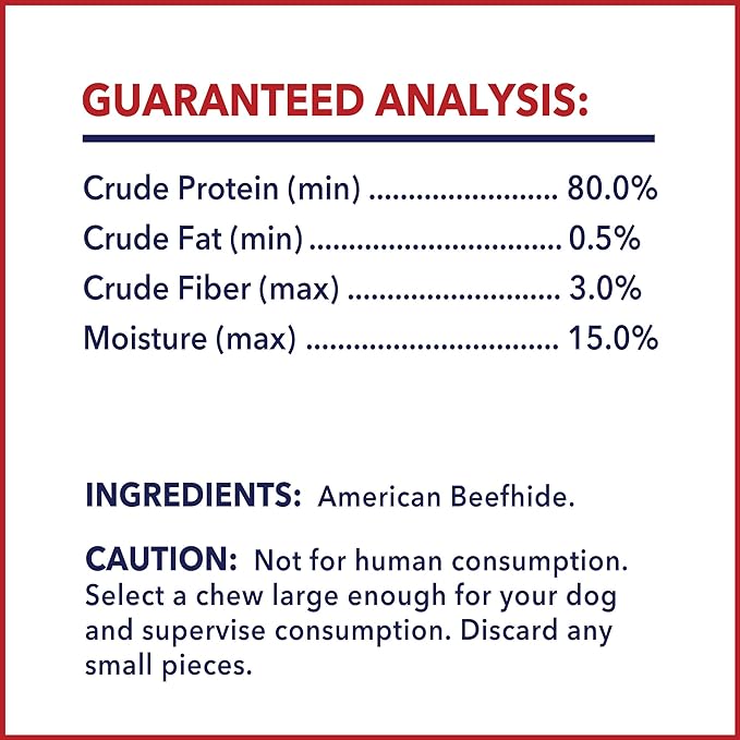 Pet Factory American Beefhide 8-9" Rolls Dog Chew Treats - Natural Flavor, 8 Count/1 Pack