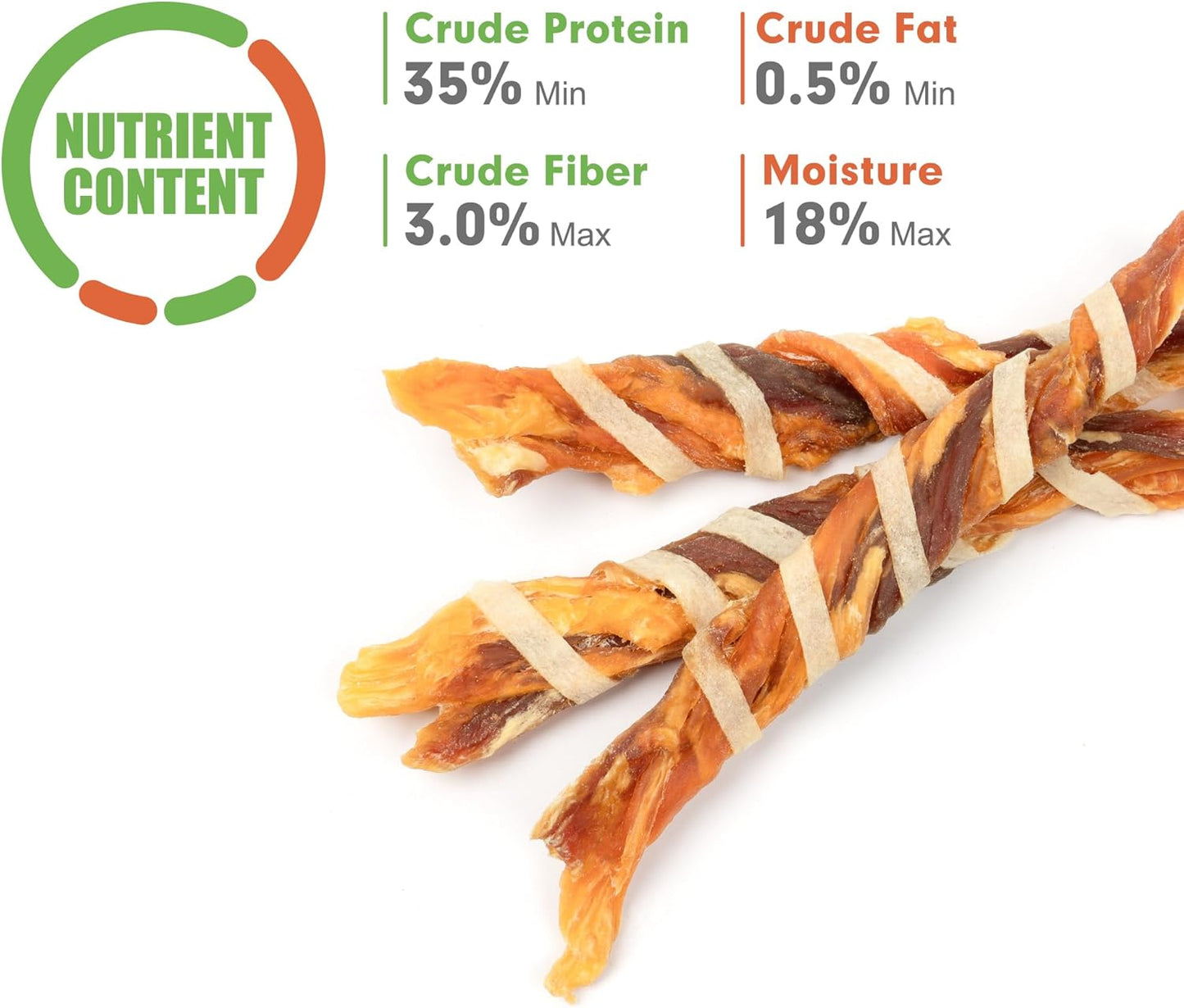 MON2SUN Dog Treats, Triple Flavor Jerky Twist Sticks, 4.5-5 Inch Chicken Duck and Codfish Sticks Chews for Small Dogs, Healthy Snacks, 10.58 oz (30 Count-Pack of 1)