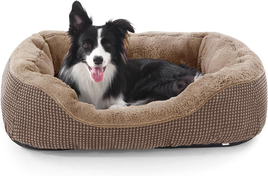 INVENHO Dog Bed Medium Size, Orthopedic Warming Soft Calming Sleeping Durable with Anti-Slip Bottom