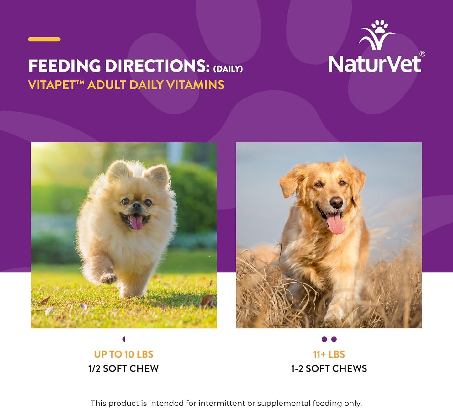 NaturVet VitaPet Adult Daily Vitamins Plus Breath Aid for Adult Dogs, 60 ct Soft Chews, Made in The USA with Globally Source Ingredients