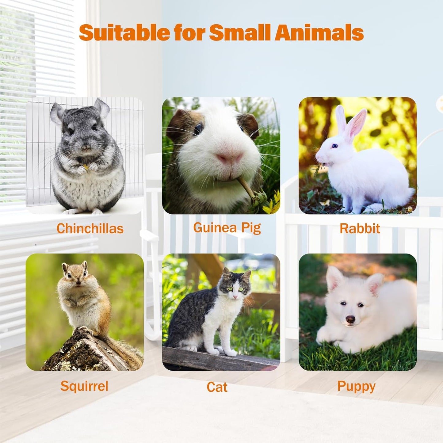 BWOGUE Bunny Tunnel Bed, 2-in-1 Collapsible Tunnel Tubes Toys with Removable Mat Hideout for Cats Kittens Rabbits Guinea Pigs Kitty