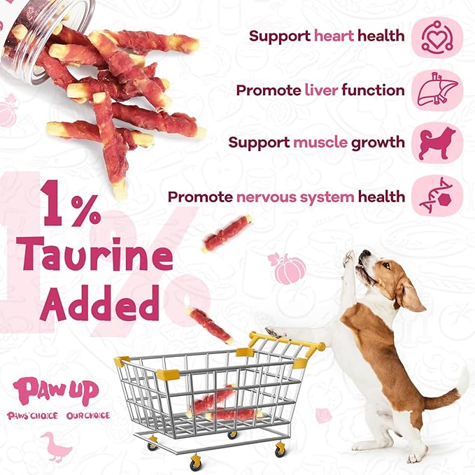 Dog Treats Pumpkin Biscuits Sticks w/Duck Low Fat Dog Snacks, Healthy Biscuits with Taurine for Small Dogs, 12.5 oz