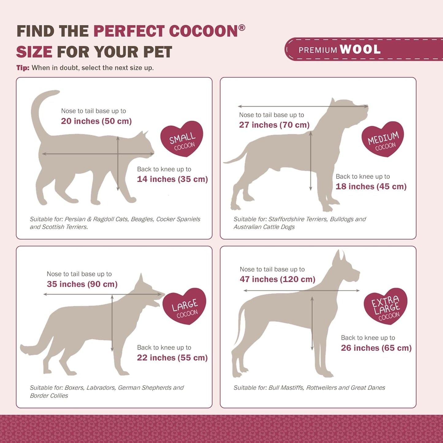 Cocoon® - Eco-Friendly Pet Burial & Cremation Ceremony Kit (Premium Wool) - Casket for Dogs and Cats – Size for Every Breed (Choose Size & Color) (Medium, Indigo)