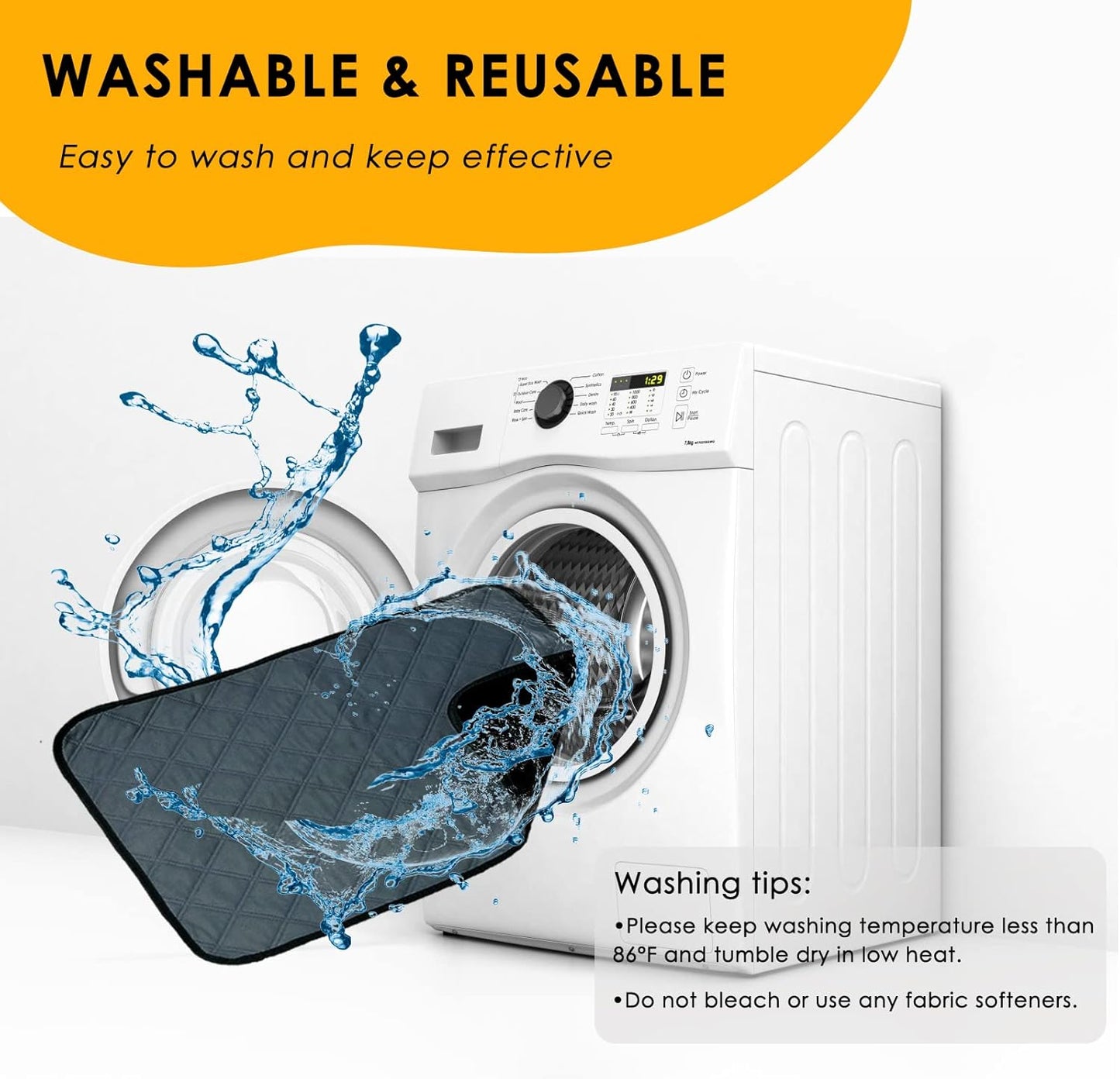 2 Pack Guinea Pig Cage Liners for C&C 2x3 Habitat Guinea Pig Bedding Washable | Super Absorbent | Waterproof | Non Slip | Reusable Guinea Pig Pee Pads for Small Animals Cages - 41.3" x 27.6"