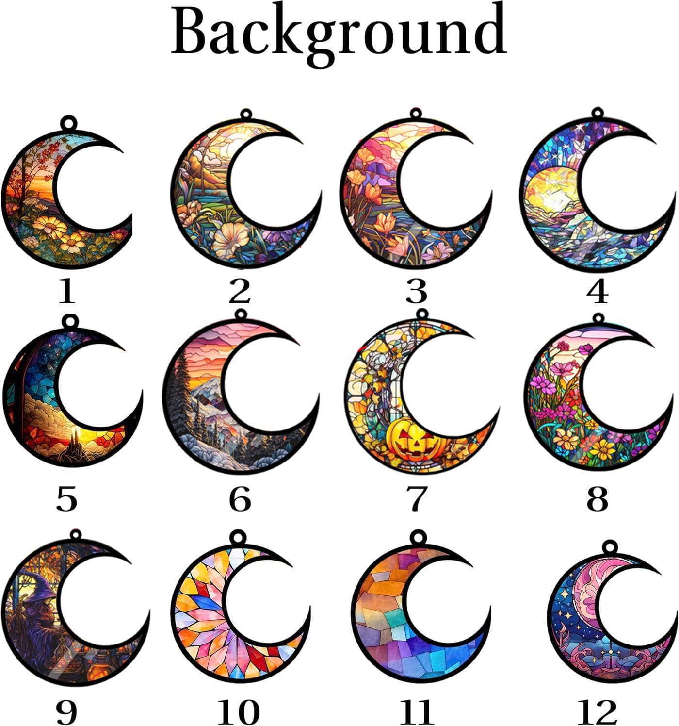 LOVELYPOD Personalized Dog Memorial Suncatcher Window, Pet Loss Sympathy Gift, Custom Fur Memorial Gifts for Loss of Pet, Dog Remembrance Stained Glass, Hanging Garden Decor with Moon