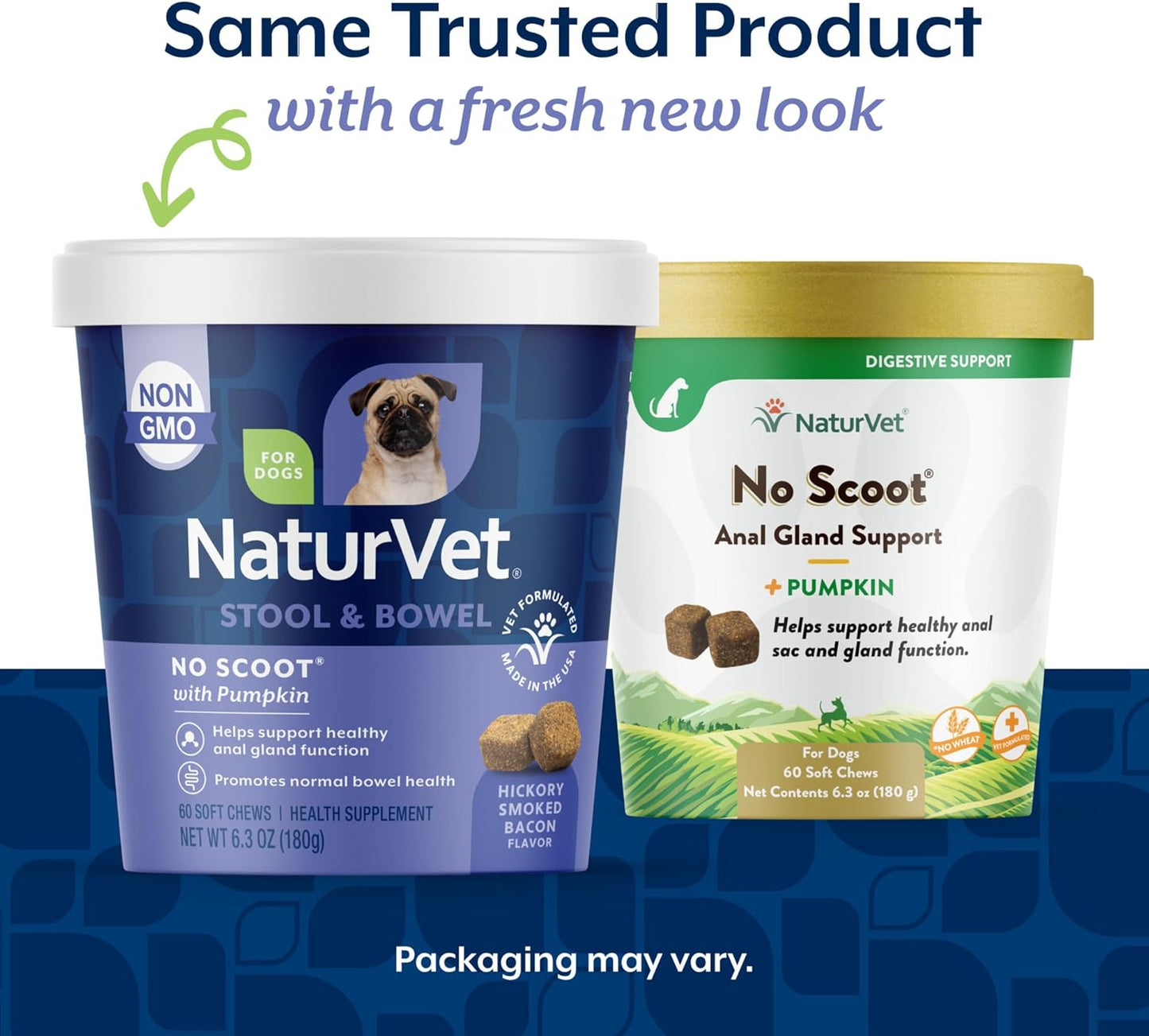NaturVet - No Scoot for Dogs - 60 Soft Chews - Plus Pumpkin - Supports Healthy Anal Gland & Bowel Function - Enhanced with Beet Pulp & Psyllium Husk
