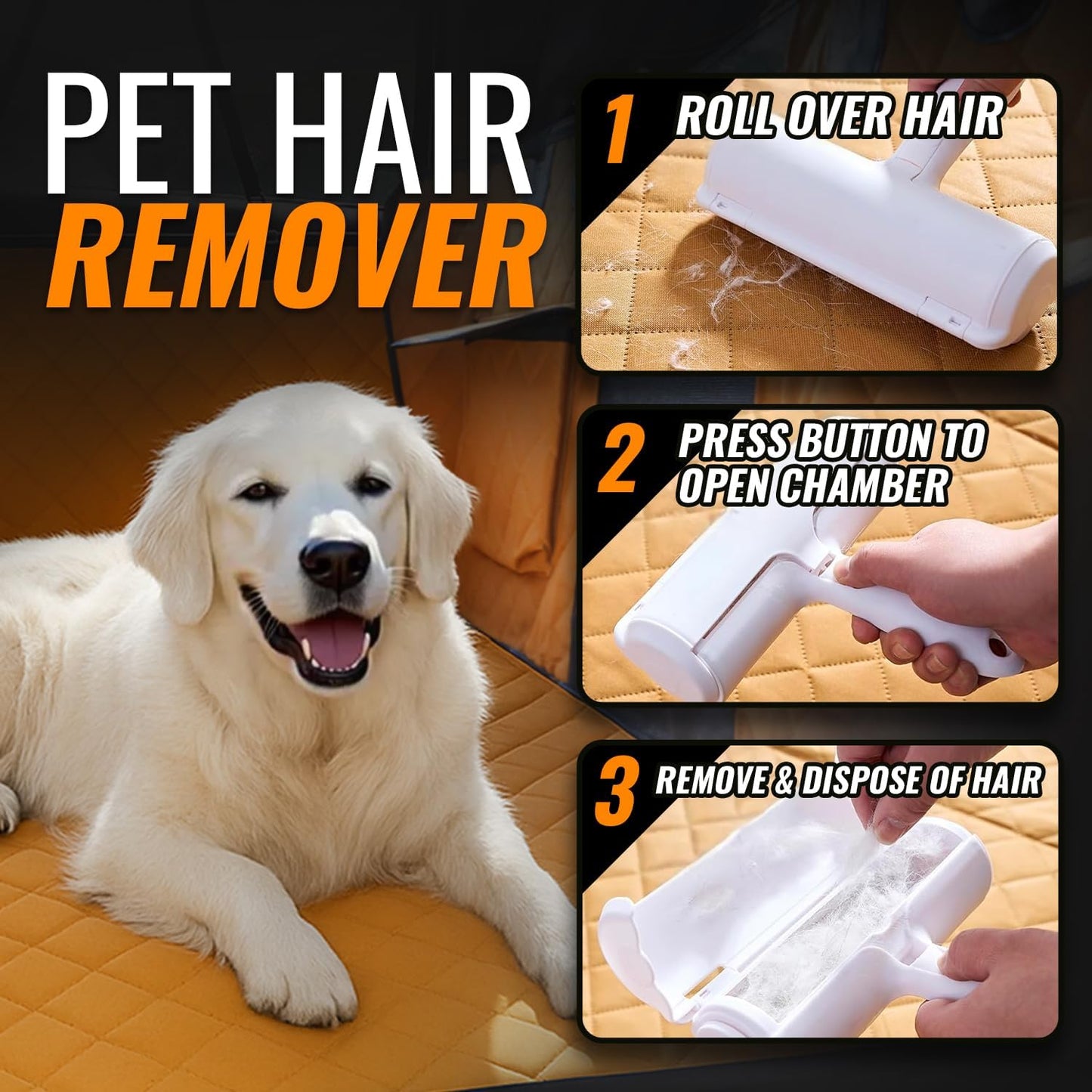 Back Seat Extender for Dogs with Waterproof Cover Hard Bottom Includes Pet Hair Remover and 2 Safety Straps Ideal for Large Cars and SUVs Perfect for Travel Road Trips Car Pet Bed Dog Seat Protector