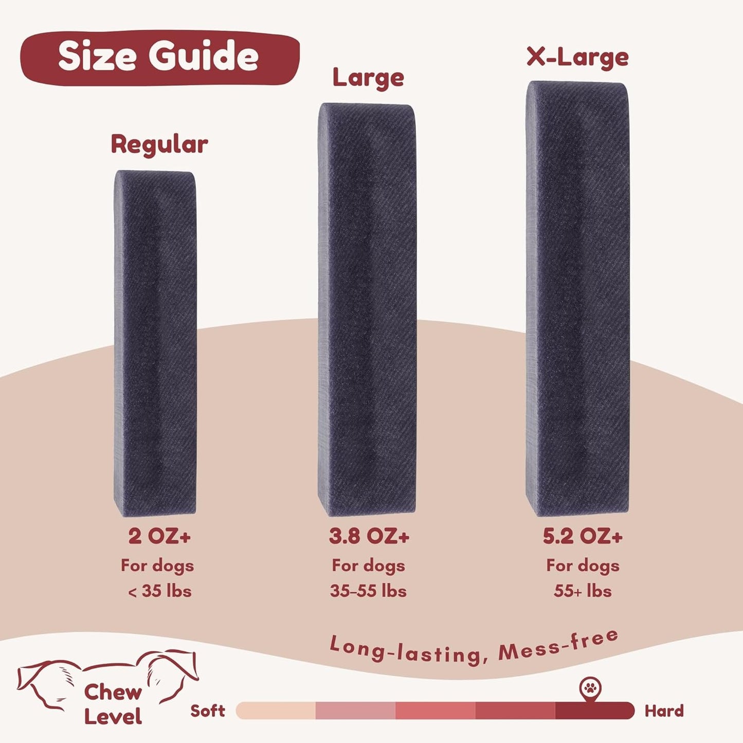 Majestic Pet Himalayan All-Natural Yak Cheese Dog Chews Made with 100% Cows Milk- Long Lasting Dental Chew for Dogs - Healthy Pet Treats (Cognitive Support & Vitality, Large, 1 Pack)