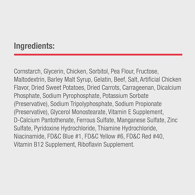 DreamBone DreamSticks, Rawhide Free Dog Chew Sticks Made with Real Beef and Vegetables, 15 Sticks