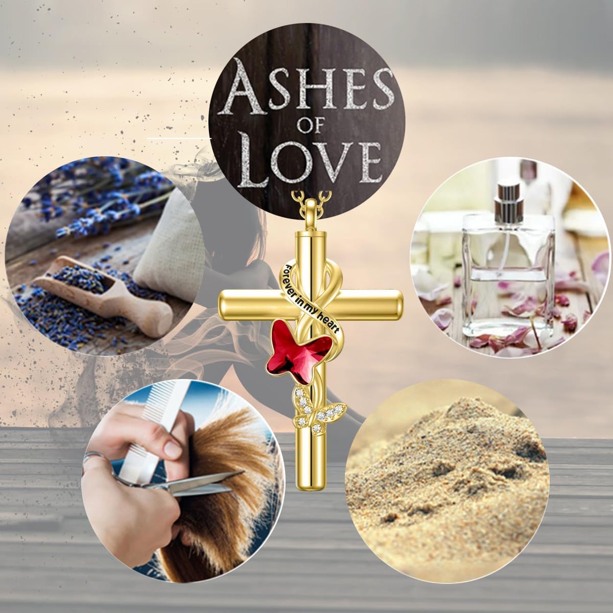 Cross Urn Necklace for Ashes 925 Sterling Silver Cremation Jewelry with Funnel Filler Kit Ashes Necklace for Human Women Girl Pets