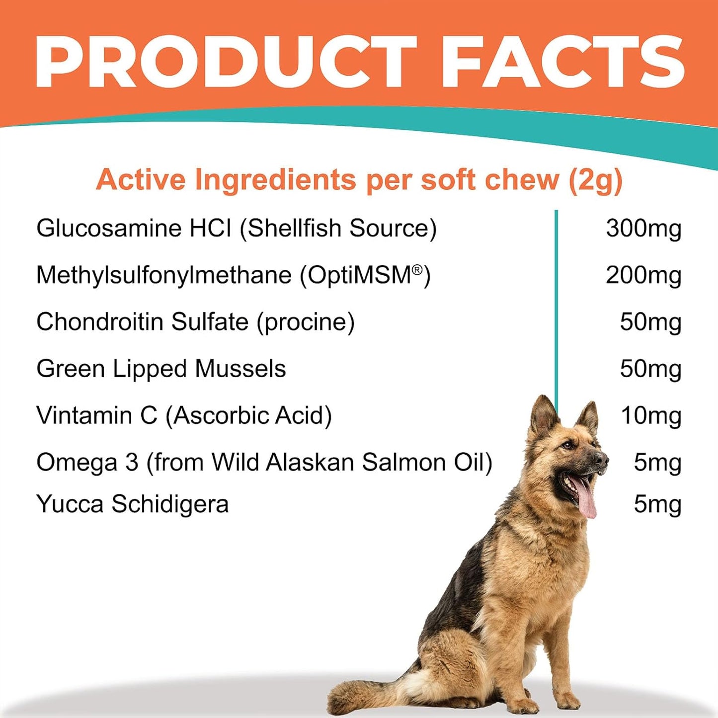 Glucosamine Chondroitin Hip & Joint Supplement for Dogs - Natural Pain Relief & Mobility Support Soft Chews - Vet-Recommended Formula for Senior, Small & Large Breeds - Made in USA by Fur & Health