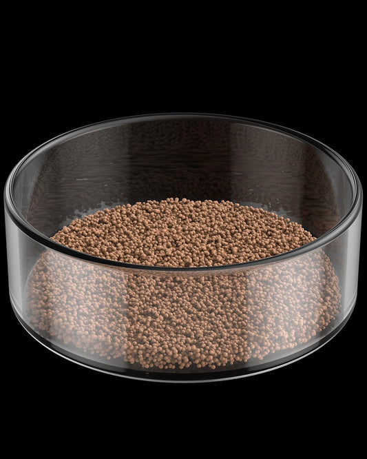 Pawfly Transparent Shrimp Feeding Dish, Clear Glass Aquarium Shrimp Feeder Dish, Food Tray for Fish Tanks and Terrariums (Without Suction Cup)