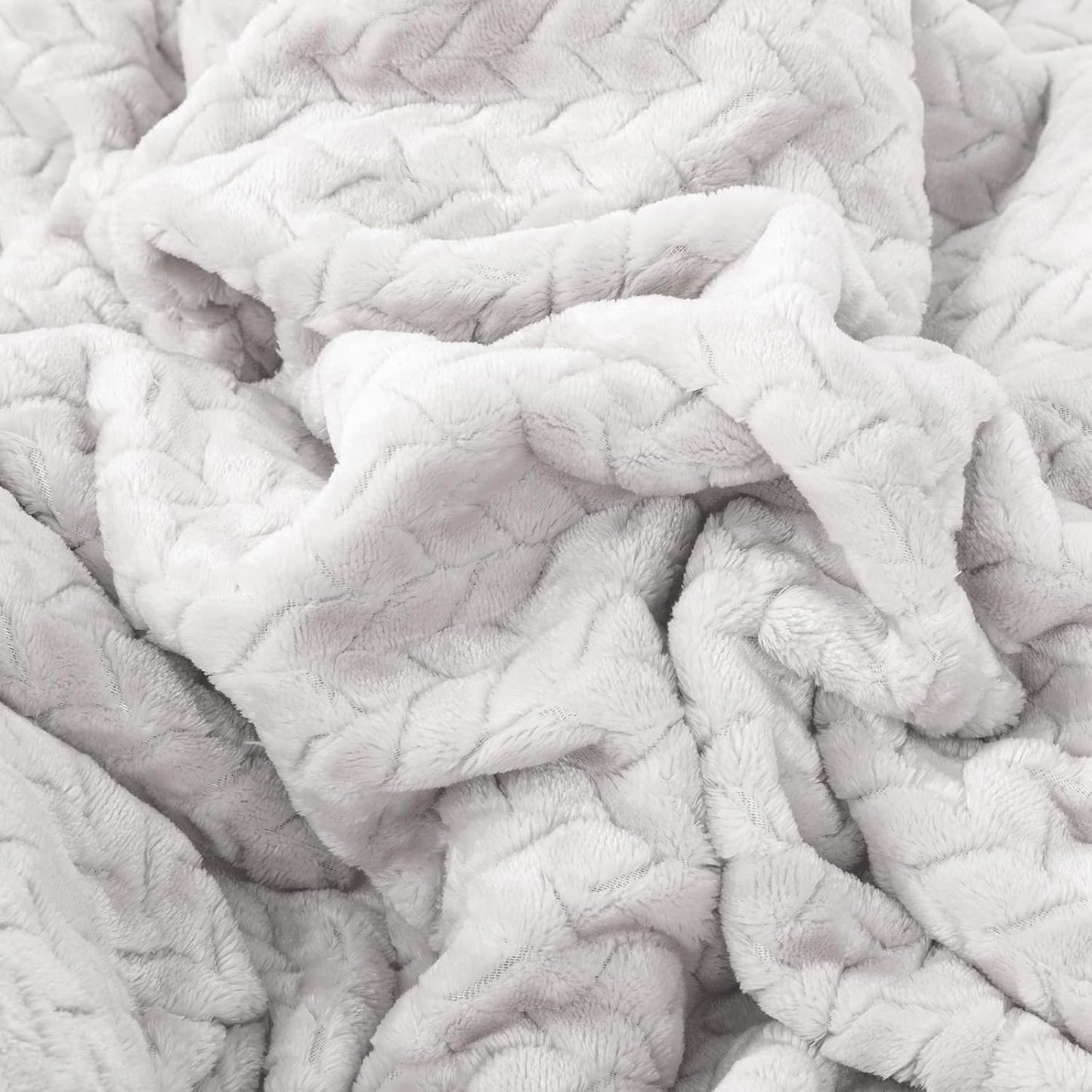 Fuzzy Blanket or Fluffy Blanket for Baby Girl or boy, Soft Warm Cozy Coral Fleece Toddler, Infant or Newborn Receiving Blanket for Crib, Stroller, Travel, Outdoor (40" x 48", MD-Milk)