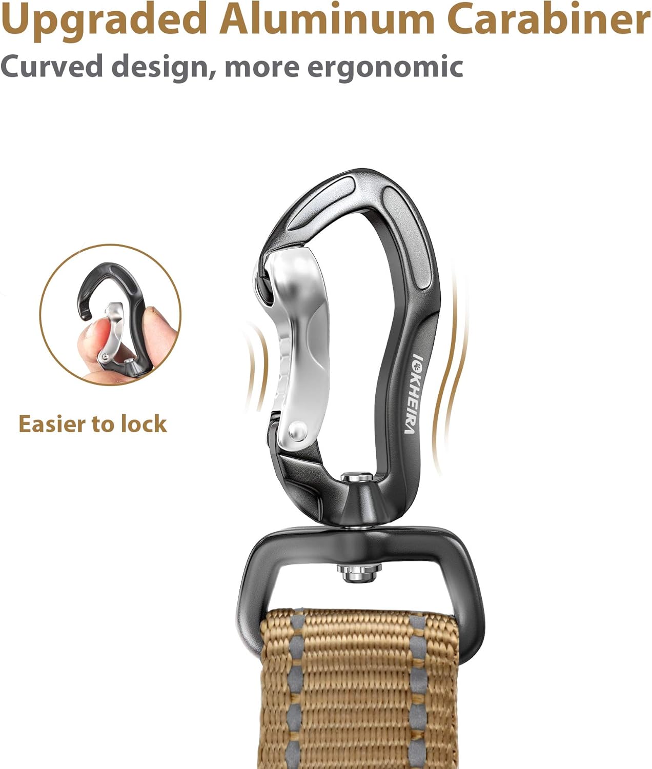 IOKHEIRA Dog Seatbelt, Universal Reflective Bungee Dog Car Harness with Hook Latch & Seatbelt Buckle, Swivel Aluminum Carabiner, Green